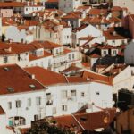 Algarve Portugal, Aerial Photography of White-and-brown Concrete Houses, Pousada de Juventude de Lisboa** (Lisbon)